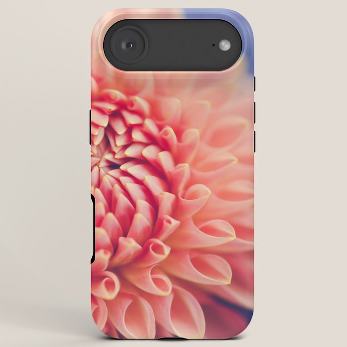 Enlightened -pink autumn dahlia flower photography iPhone Case Gallery Image 6