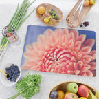 Enlightened -pink autumn dahlia flower photography Cutting Board Gallery Image 2