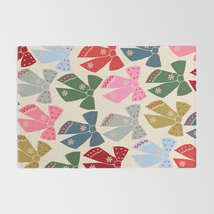 Christmas Bows Coquette Rug Gallery Image 2