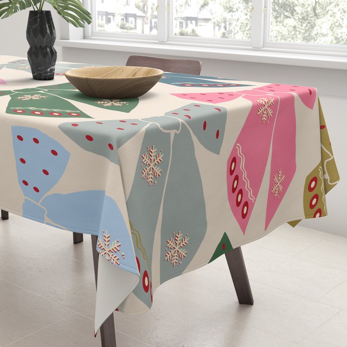 Christmas Bows Coquette Tablecloth Gallery Image 3
