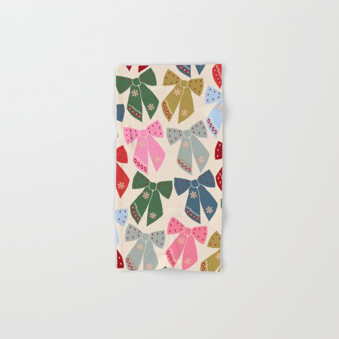 Christmas Bows Coquette Bath Towel Gallery Image 1