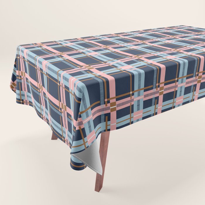 Dark Bold Linear Harmony Tablecloth Gallery Image 1
