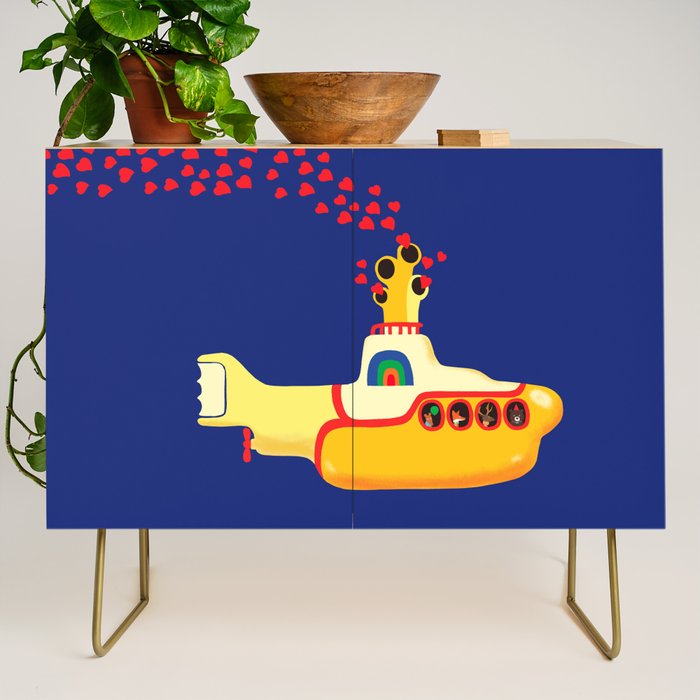 Yellow Submarine Bubbling Love Credenza Gallery Image 1