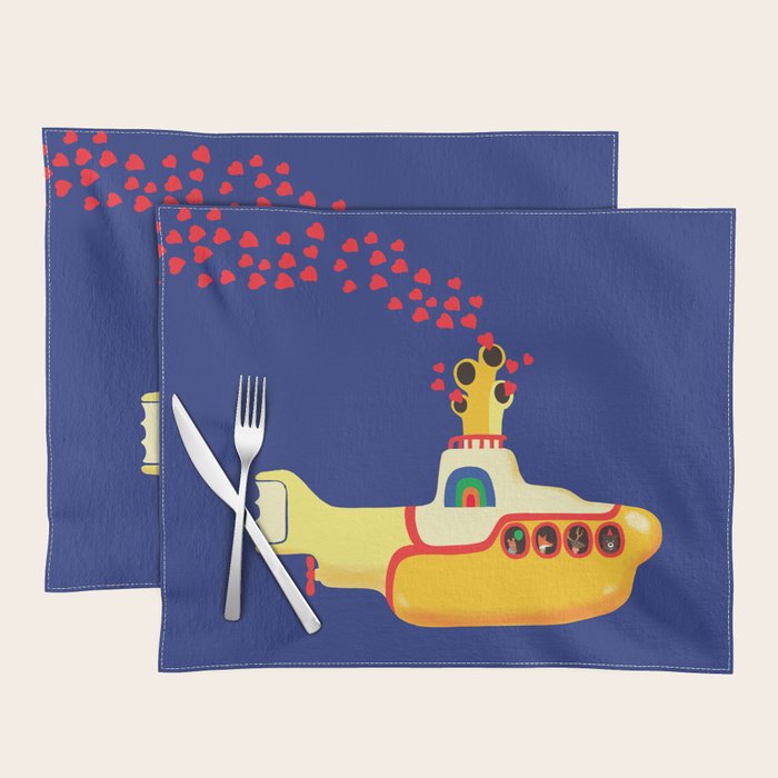 Yellow Submarine Bubbling Love Placemat Gallery Image 1