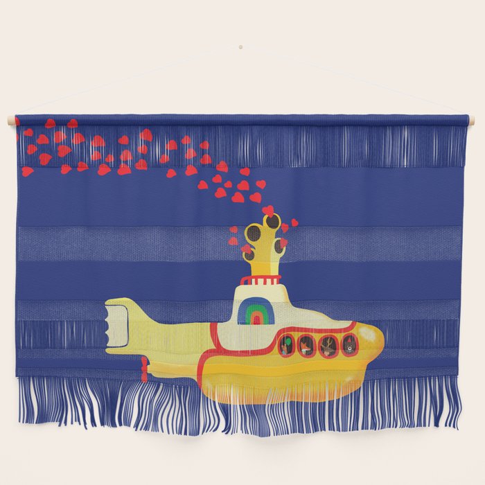 Yellow Submarine Bubbling Love Wall Hanging Gallery Image 1