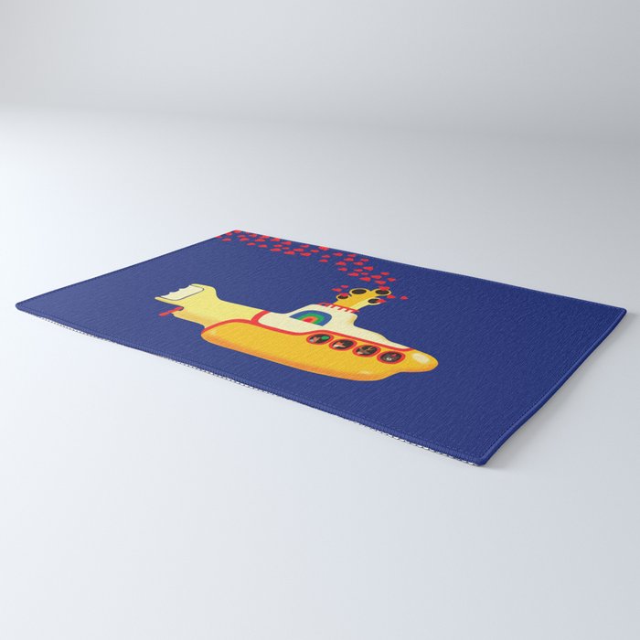 Yellow Submarine Bubbling Love Rug Gallery Image 3