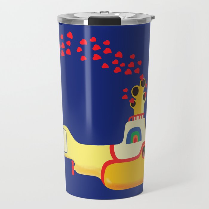 Yellow Submarine Bubbling Love Travel Mug Gallery Image 1