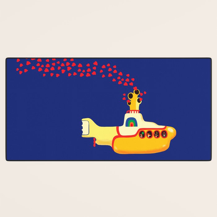 Yellow Submarine Bubbling Love Desk Mat Gallery Image 3