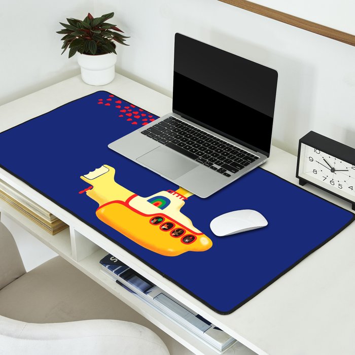 Yellow Submarine Bubbling Love Desk Mat Gallery Image 2