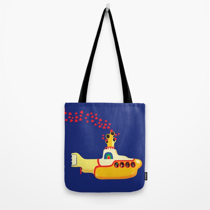 Yellow Submarine Bubbling Love Tote Bag Gallery Image 2