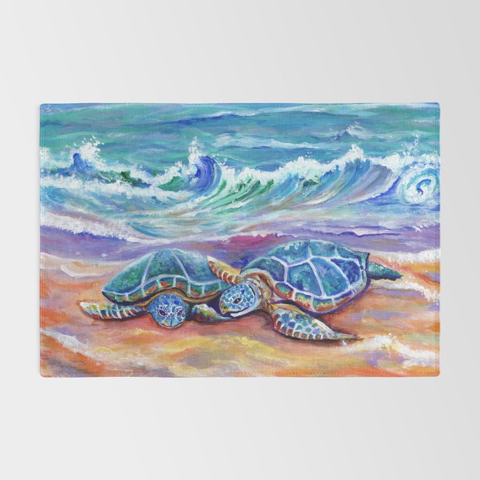 Honu Hugs and Love Rug Gallery Image 2