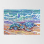 Honu Hugs and Love Rug Gallery Image 2