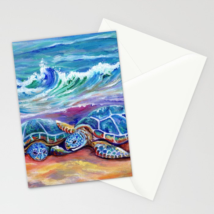 Honu Hugs and Love Stationery Card Gallery Image 2