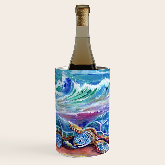 Honu Hugs and Love Wine Chiller Gallery Image 1