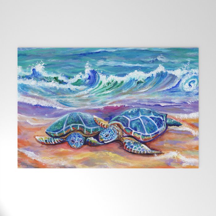 Honu Hugs and Love Welcome Mat Gallery Image 1