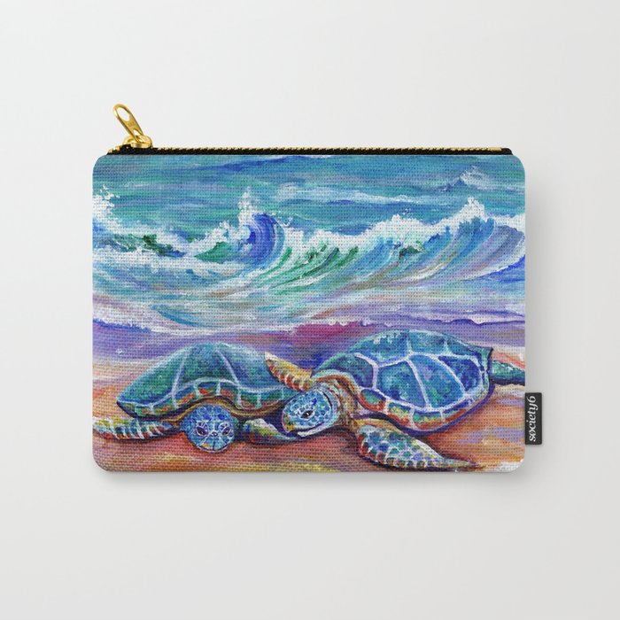 Honu Hugs and Love Carry All Pouch Gallery Image 1