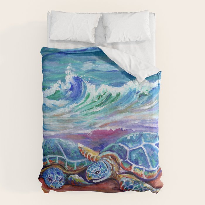 Honu Hugs and Love Duvet Cover Gallery Image 6