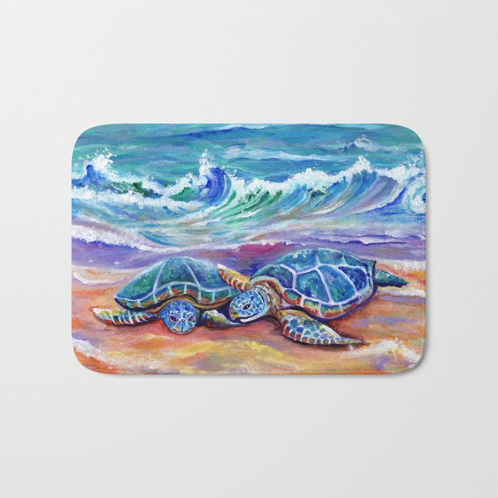 Honu Hugs and Love Bath Mat Gallery Image 1