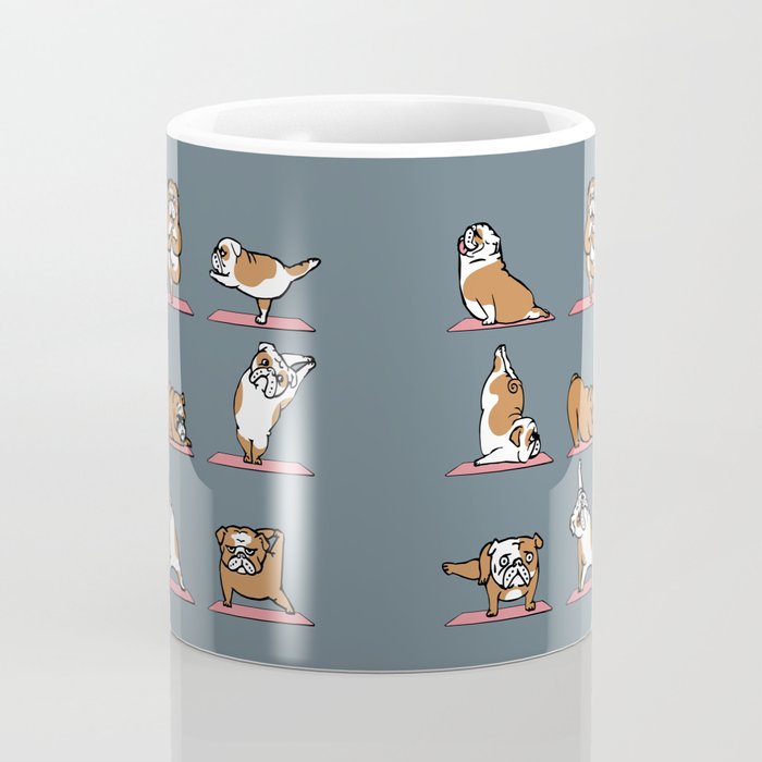 English Bulldog Yoga Coffee Mug Gallery Image 4