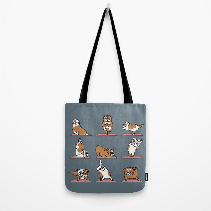 English Bulldog Yoga Tote Bag Gallery Image 2