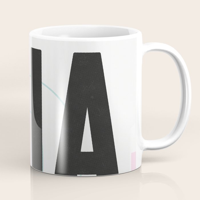 Miami Luggage Tag Coffee Mug Gallery Image 1