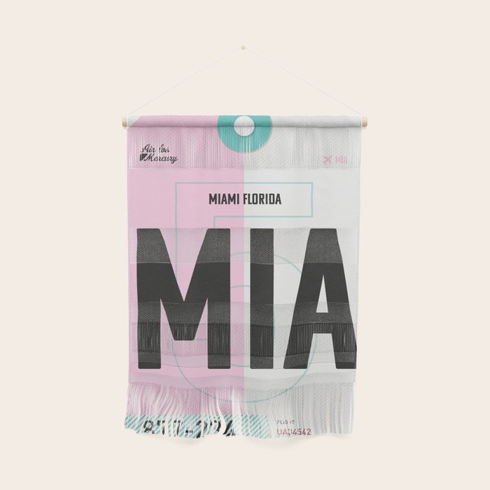 Miami Luggage Tag Wall Hanging Gallery Image 1