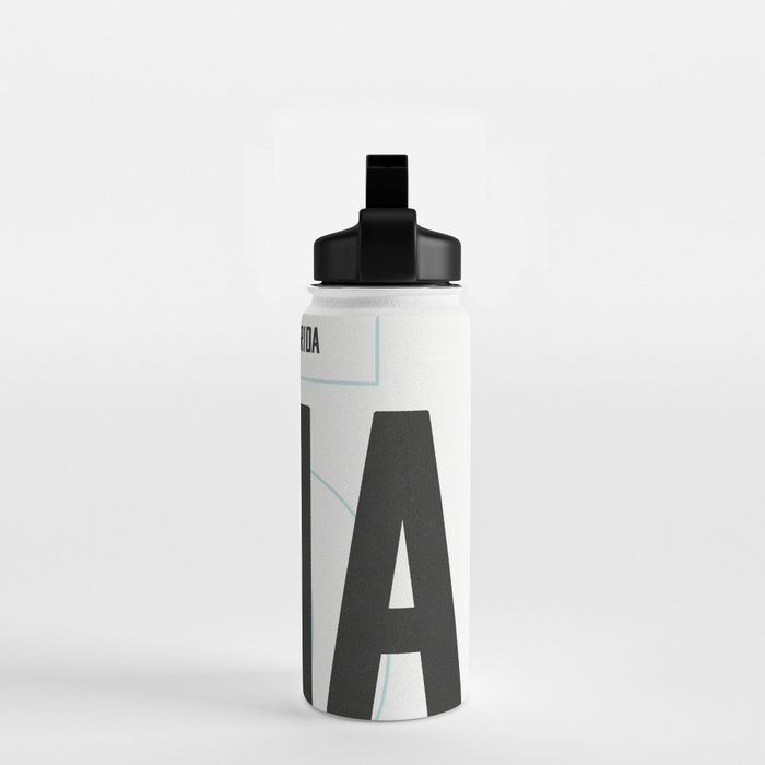 Miami Luggage Tag Water Bottle Gallery Image 2