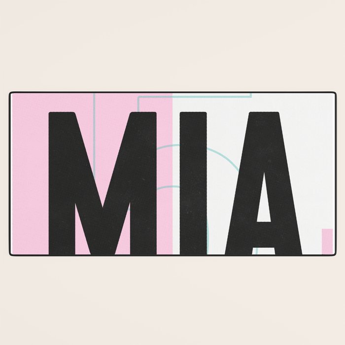 Miami Luggage Tag Desk Mat Gallery Image 3