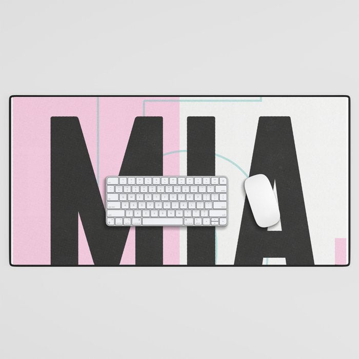 Miami Luggage Tag Desk Mat Gallery Image 1
