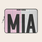 Miami Luggage Tag Laptop Sleeve Gallery Image 1