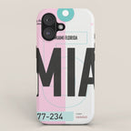 Miami Luggage Tag iPhone Case Gallery Image 1