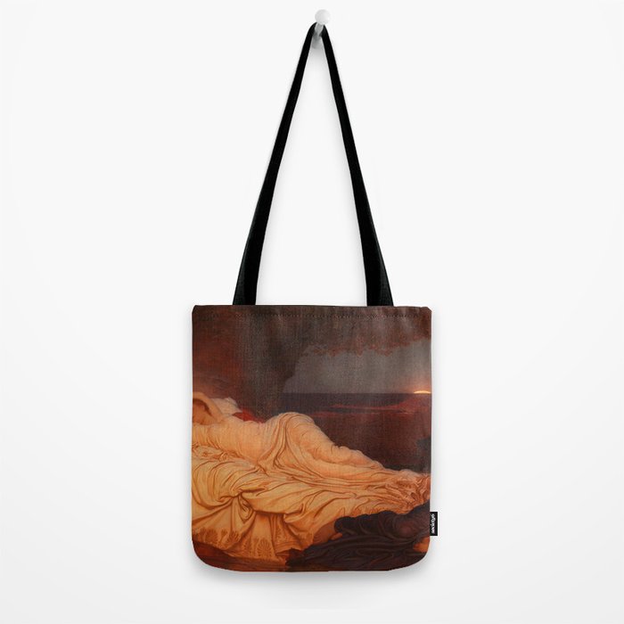 Cymon and Iphigenia, sleeping beauty female portrait painting by Frederic Leighton Tote Bag Gallery Image 2