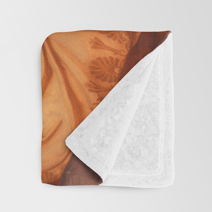 Cymon and Iphigenia, sleeping beauty female portrait painting by Frederic Leighton Throw Blanket Gallery Image 3