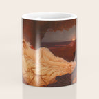 Cymon and Iphigenia, sleeping beauty female portrait painting by Frederic Leighton Coffee Mug Gallery Image 4