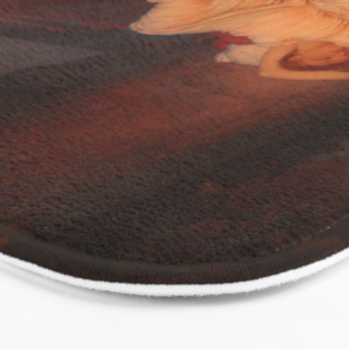 Cymon and Iphigenia, sleeping beauty female portrait painting by Frederic Leighton Bath Mat Gallery Image 3