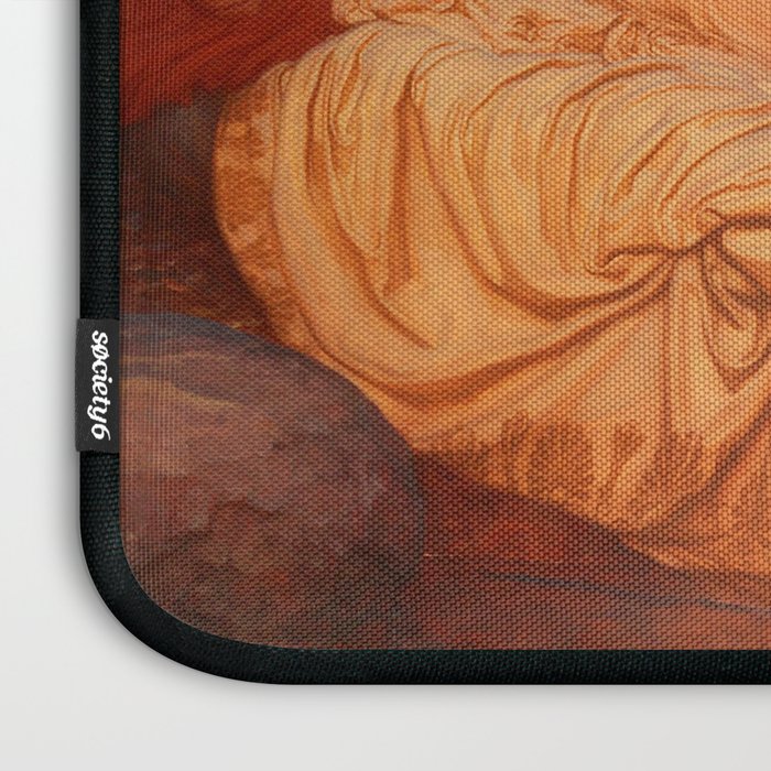 Cymon and Iphigenia, sleeping beauty female portrait painting by Frederic Leighton Laptop Sleeve Gallery Image 3