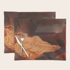 Cymon and Iphigenia, sleeping beauty female portrait painting by Frederic Leighton Placemat Gallery Image 1