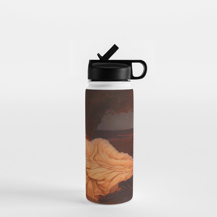 Cymon and Iphigenia, sleeping beauty female portrait painting by Frederic Leighton Water Bottle Gallery Image 1