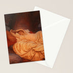 Cymon and Iphigenia, sleeping beauty female portrait painting by Frederic Leighton Stationery Card Gallery Image 2