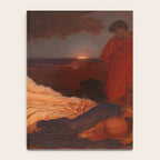 Cymon and Iphigenia, sleeping beauty female portrait painting by Frederic Leighton Notebook Gallery Image 4