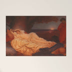 Cymon and Iphigenia, sleeping beauty female portrait painting by Frederic Leighton Welcome Mat Gallery Image 1