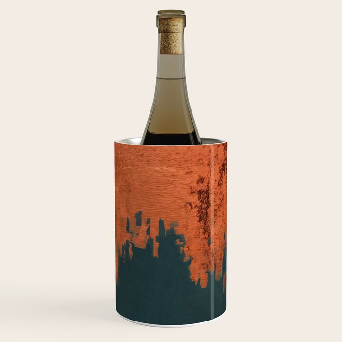 Aesthetic Grunge Copper and Teal Green Rust Wine Chiller Gallery Image 3