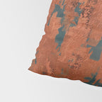 Aesthetic Grunge Copper and Teal Green Rust Pillow Sham Gallery Image 4