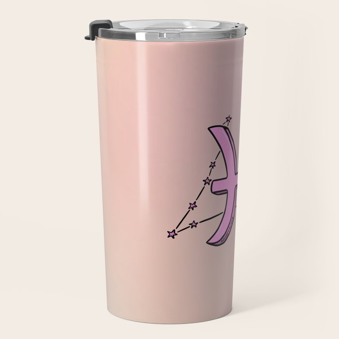 Pisces Symbol Travel Mug Gallery Image 3