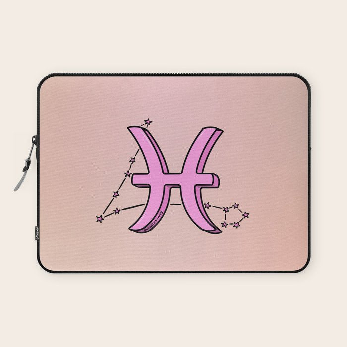 Pisces Symbol Laptop Sleeve Gallery Image 1