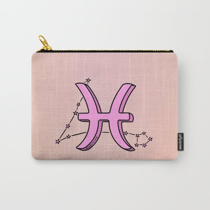 Pisces Symbol Carry All Pouch Gallery Image 1