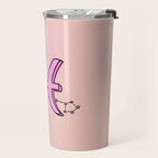 Pisces Symbol Travel Mug Gallery Image 2