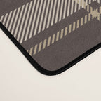 Classic Neutral Plaid Pattern Desk Mat Gallery Image 4