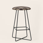 Classic Neutral Plaid Pattern Stool Gallery Image 1