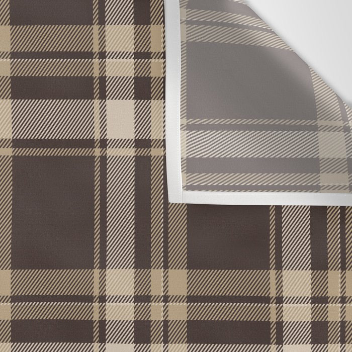 Classic Neutral Plaid Pattern Wall Tapestry Gallery Image 3